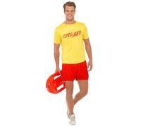 Smiffys Costume da bagnino, colore: giallo