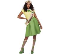 SMIFFYS Costume da brownie all'erba, Verde, Abito, fascia e cappello e calzini Halloween
