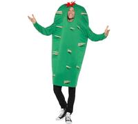 Smiffys Costume da cactus, Verde, con tabarro