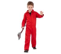 Smiffys Costume da caldaia rossa per bambini, unisex, tuta tutto in uno, per Halloween e personaggi dei film TV, età 7-9 anni