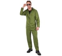 Smiffys Costume da caldaia verde unisex per adulti, tuta tutto in uno, per Halloween, per uomini e donne, taglia S