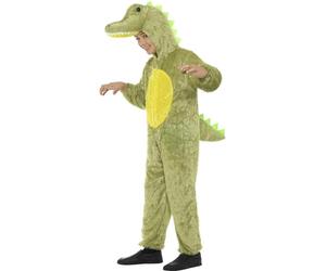 Smiffys Costume da coccodrillo, verde, include tuta con cappuccio