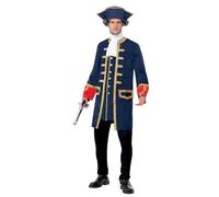 Smiffys Costume da comandante dei pirati con cappotto e cappello Halloween