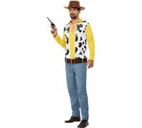 Smiffys Western Cowboy Costume, Yellow (Size M)