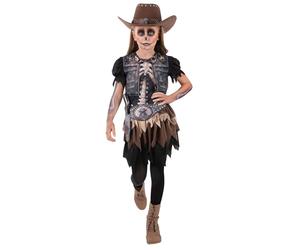 Smiffys Costume da cowgirl scheletro
