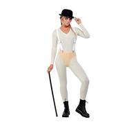 SMIFFYS Costume da culto classico, Bianco, Body, pantaloni, bretelle e cappello