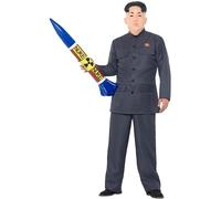SMIFFYS Costume da dittatore, Grigio, con pantaloni e giacca Halloween