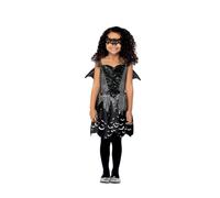 SMIFFYS Costume da fata oscura, Abito, ali e maschera per occhi Halloween