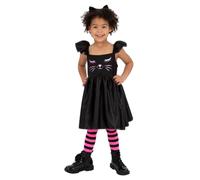 Smiffys Costume da gatto con fascia per capelli, costume per Halloween, costume da gatto