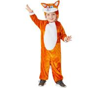 SMIFFYS Costume da gatto per bambini, Arancione, con tuta e cappuccio