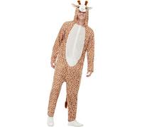 SMIFFYS Costume da giraffa, Marrone, con tuta e cappuccio Halloween, Carnevale