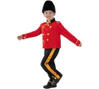 SMIFFYS Costume da guardia con colbacco, con parte superiore, pantaloni e cappello Halloween