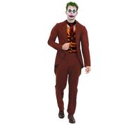 Smiffys Costume da imbroglione moderno, t-shirt, giacca e pantaloni, costume da Halloween Cirque Sinistro, costume da clown