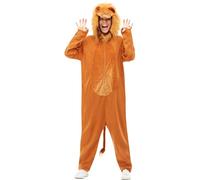 SMIFFYS Costume da leone, Marrone, con tuta e cappuccio