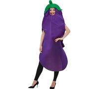 Smiffys Costume da melanzana, Viola, con tabarro con cappuccio Halloween