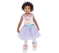 SMIFFYS Costume da mostro carino per bebè, Viola, Abito, scaldamuscoli e fascia per capelli Halloween