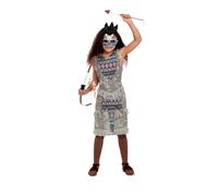 SMIFFYS Costume da nativo oscuro, Grigio, Abito e maschera Halloween
