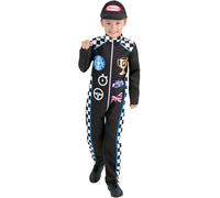 SMIFFYS Costume da pilota da corsa, con tuta e berretto