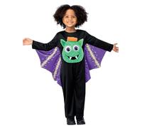 SMIFFYS Costume da pipistrello con occhi finti, All in One con occhi in movimento Halloween