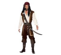 Uomo Tradizionale Alto Seas Costume da Pirata Halloween Vestirsi