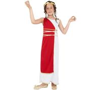 Smiffys Grecian Girl Costume, Red (Size L)