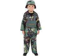 Smiffys Army Boy Costume, Camouflage (Size S)