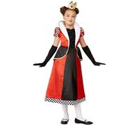 SMIFFYS Costume da regina di cuori, Rosso, Abito e fascia