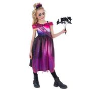 Smiffys Costume da regina urlante con vestito e corona, costume per Halloween da bambina