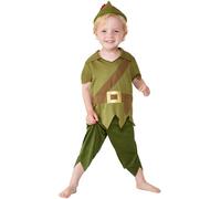 SMIFFYS Costume da Robin Hood per bambini, Verde e marrone, con cappello, maglia e pantaloni