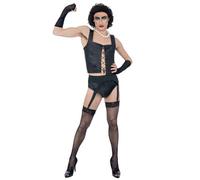 Smiffys Costume da Rocky Horror Show Frank-N-Furter, Corsetto, reggicalze, pantaloni, guanti e collana