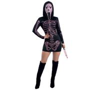 Smiffys Costume da scheletro con strass, per adulti