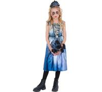 Smiffys Costume da sposa spirituale con vestito e diadema, costume per Halloween da bambino