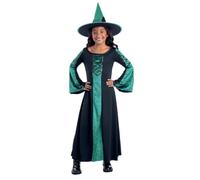 Smiffys Costume da strega per bambini, colore verde