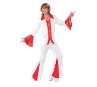Smiffys Super Trooper Male Costume, White & Red (Size L)