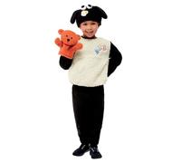 SMIFFYS Costume da Timmy di Shaun, vita da pecora, Bianco, Maglia, cappello e burattino a mano
