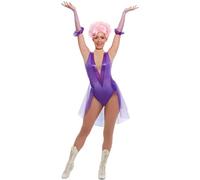 SMIFFYS Costume da trapezista, Viola, con body e guanti Halloween