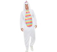 SMIFFYS Costume da unicorno, Bianco, con tuta e cappuccio