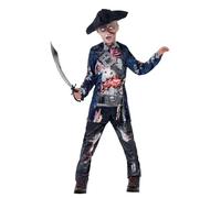 SMIFFYS Costume Deluxe Pirata, comprende Top, Pantaloni e Cappello, Stampa a sublime Halloween