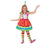Smiffys Costume Deluxe Ragazza Clown, con Abito e Cappello Halloween