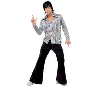 Smiffys 70s Diva Costume, Black (Size S)