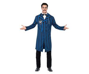 Smiffys Costume Duchessa del Maniero, Blu e Nero, comprende Giacca, Camicia Finta e Cravatta a Farfalla Halloween
