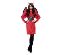 Smiffys Costume Economico Diavolo, comprende Abito, Ali, Cinta e Corna