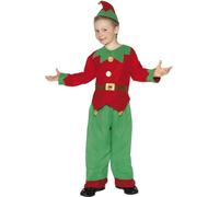 Smiffys Elf Costume, Red & Green (Size M)