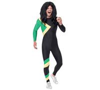 SMIFFYS Costume eroe giamaicano nero con tuta Halloween