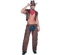 SMIFFYS Costume Fever da cowboy 'Ride Em High', con panciotto, pantaloni e sciarpa