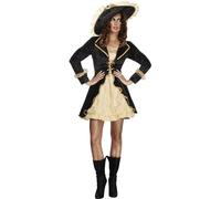 Da Donna Fever Sexy Cappa e Spada Pirata Costume Halloween Festa Adulti