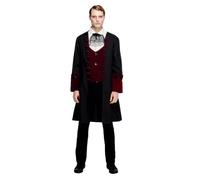 Maschile Fever Vampiro Gotico Costume Scuro Adulti Vestirsi Sexy Halloween