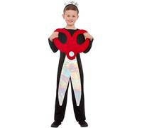 SMIFFYS Costume forbici, Nero e rosso, Tunica e fascia per capelli Halloween, Carnevale