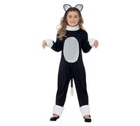 Smiffys Cool Cat Costume, Black (Size S)