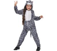 SMIFFYS Costume gatto tabby, Grigio, con tuta